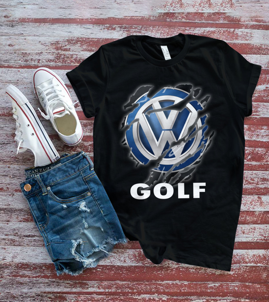 Volkswagen Golf Logo With Claw Marks T-Shirt