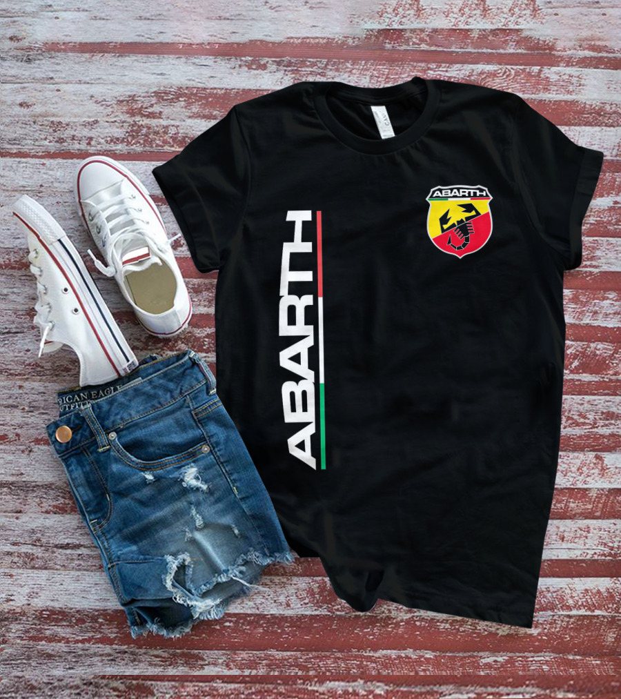 Abarth Logo With Italian Flag Colors And Scorpion T-Shirt