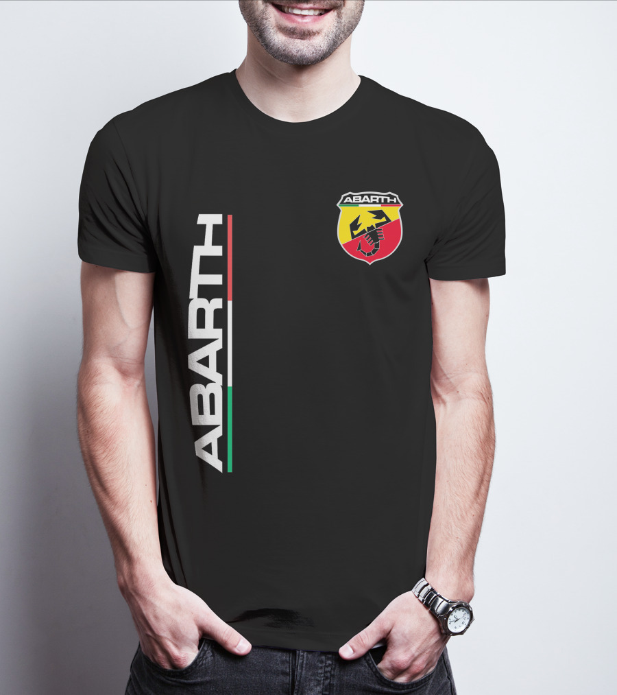 Abarth Logo With Italian Flag Colors And Scorpion T-Shirt
