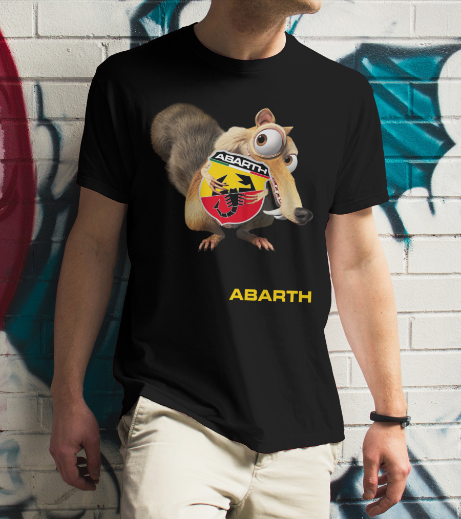 Abarth Ice Age Scrat Holding Scorpion T-Shirt