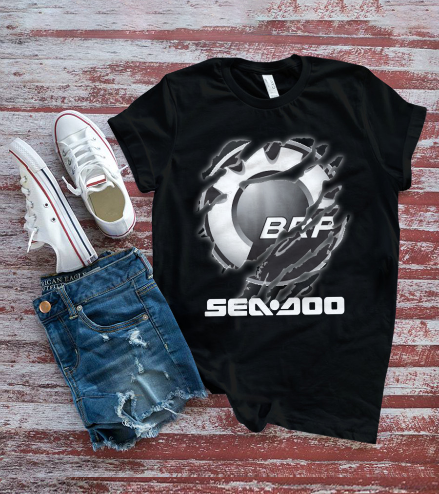 Brp Sea-Doo Logo Ripped Claw Marks T-Shirt