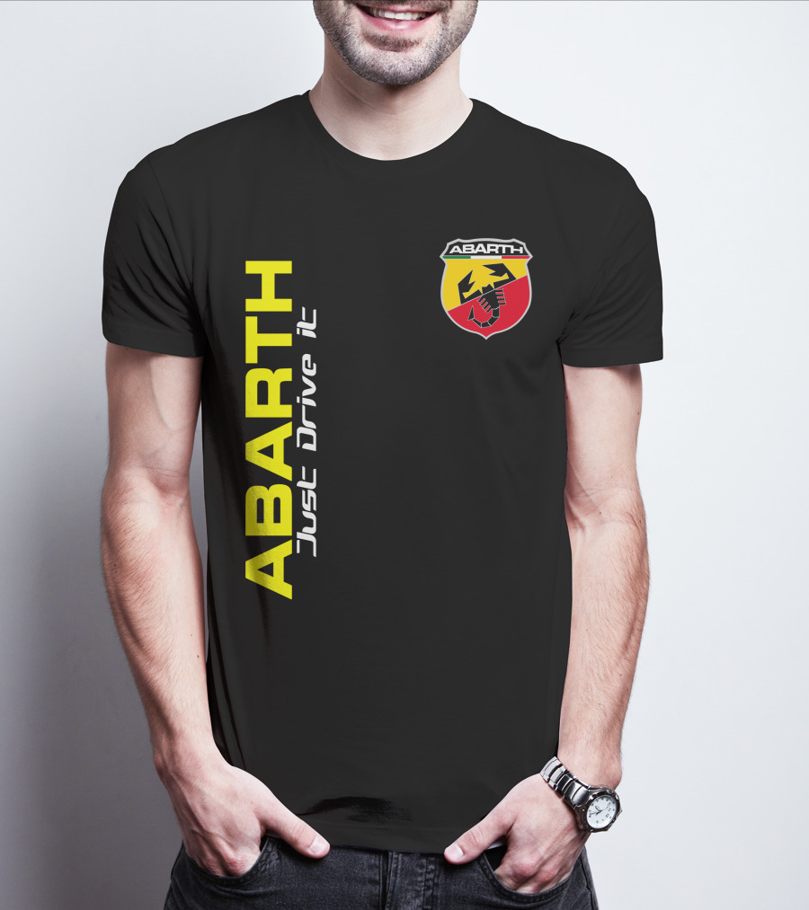 Abarth Just Drive It Scorpion Shield T-Shirt