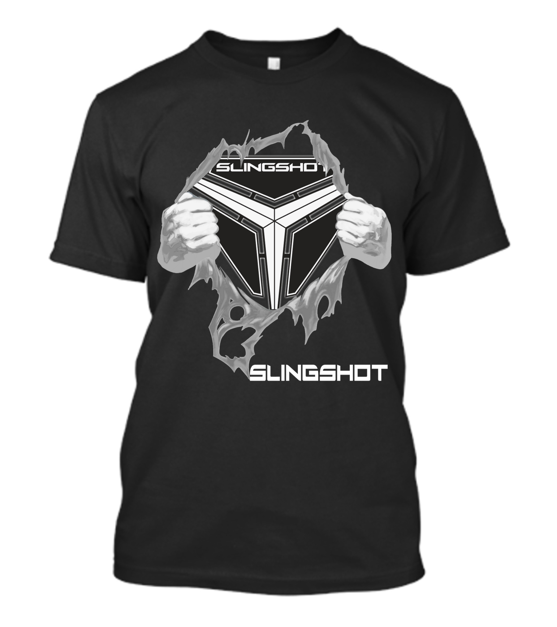 Slingshot 09 Ripped Design Hands Tearing T-Shirt