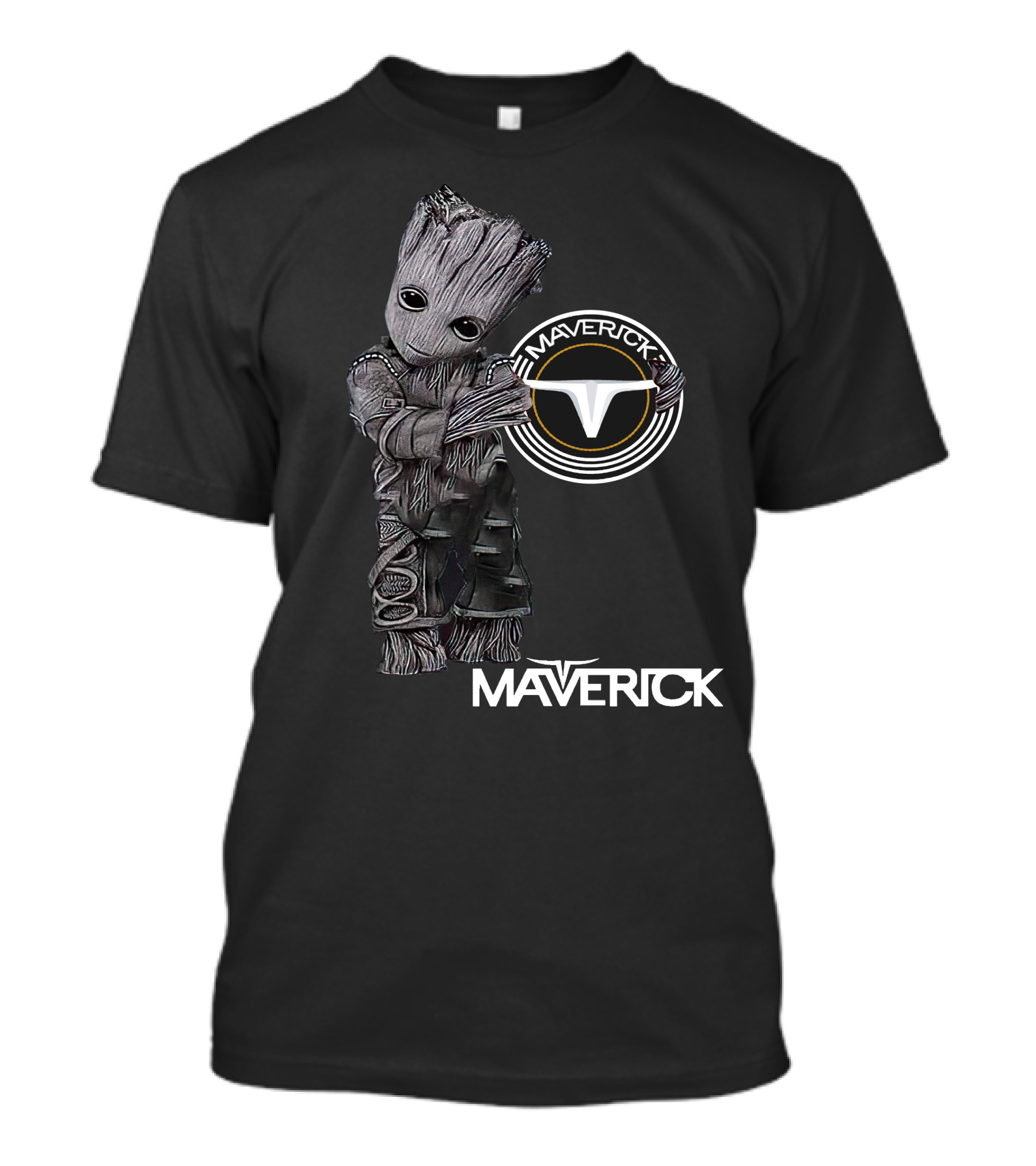 Maverick 06 Groot Character With Tesla-Inspired T-Shirt