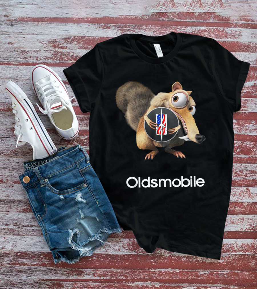 Oldsmobile Ice Age Scrat Rocket Badge T-Shirt