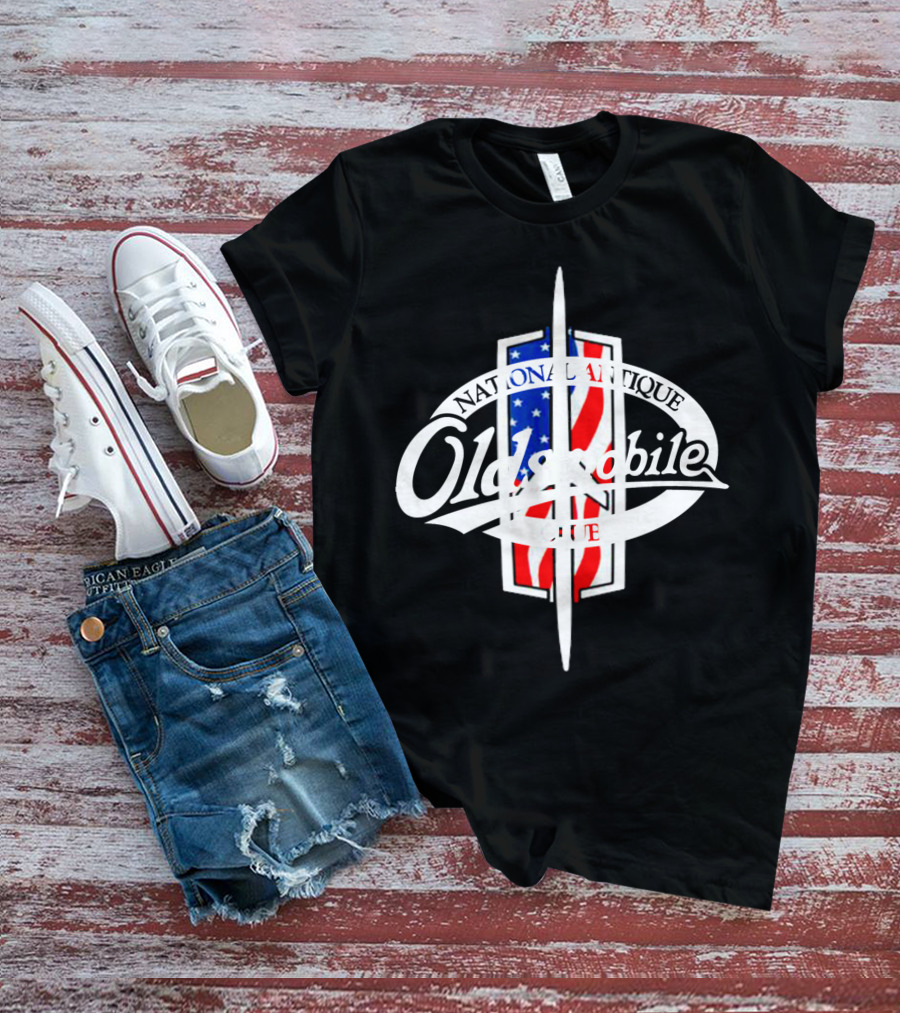 Oldsmobile National Antique Club American Flag T-Shirt