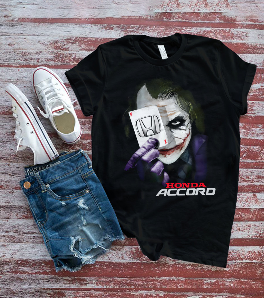 Honda Accord Joker Playing Card T-Shirt