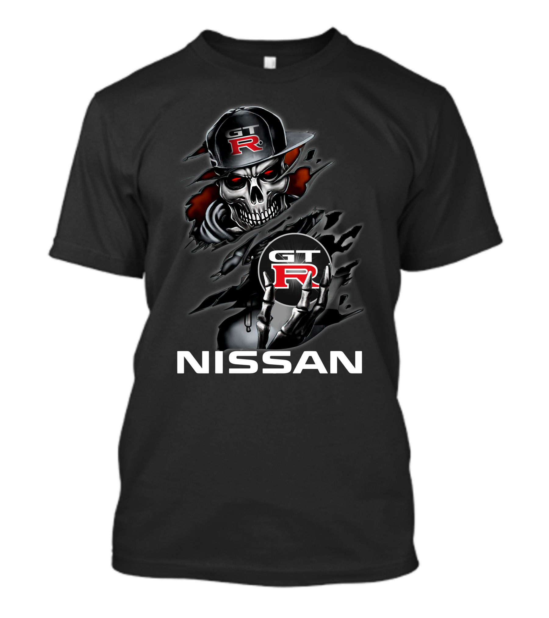 Nissan Gt-R Skull Graphic T-Shirt