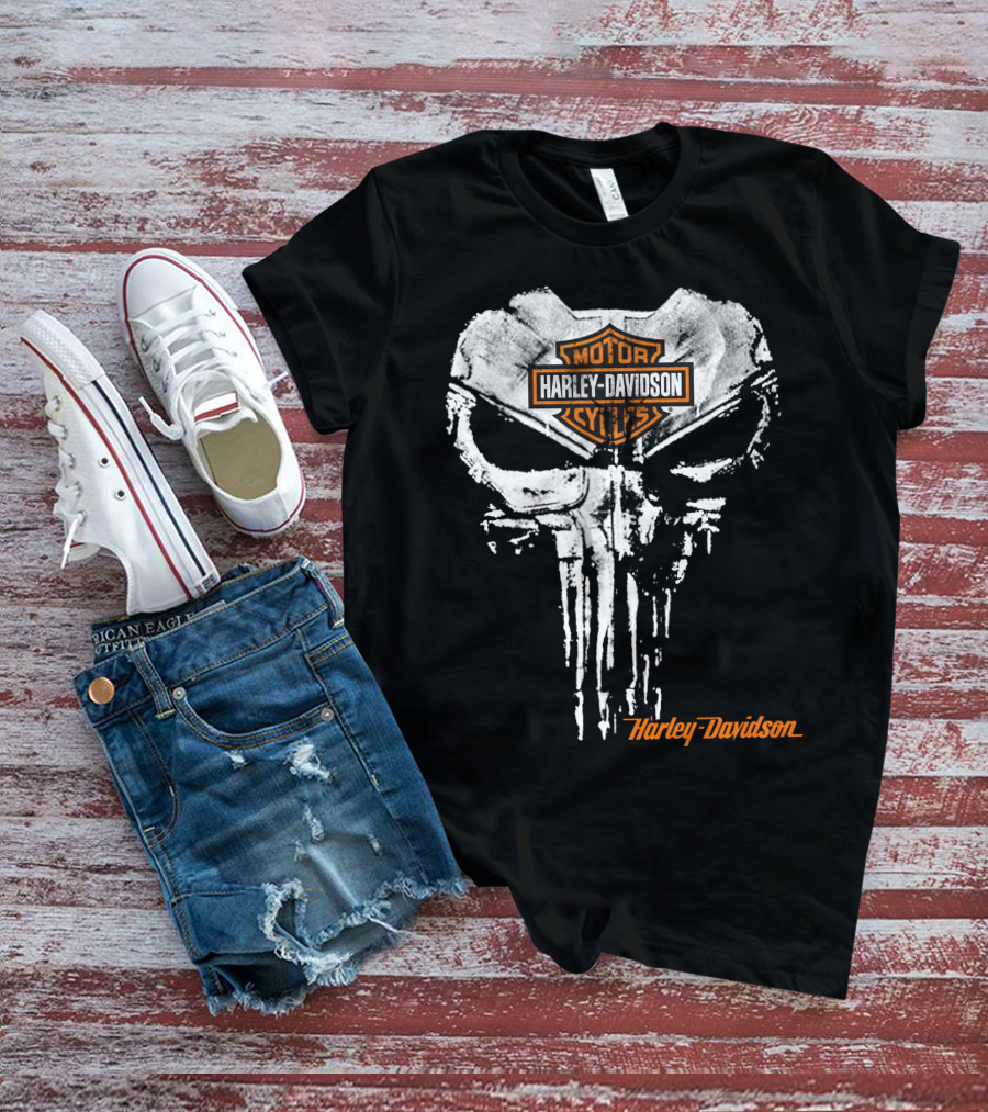 Harley Davidson Punisher Skull T-Shirt