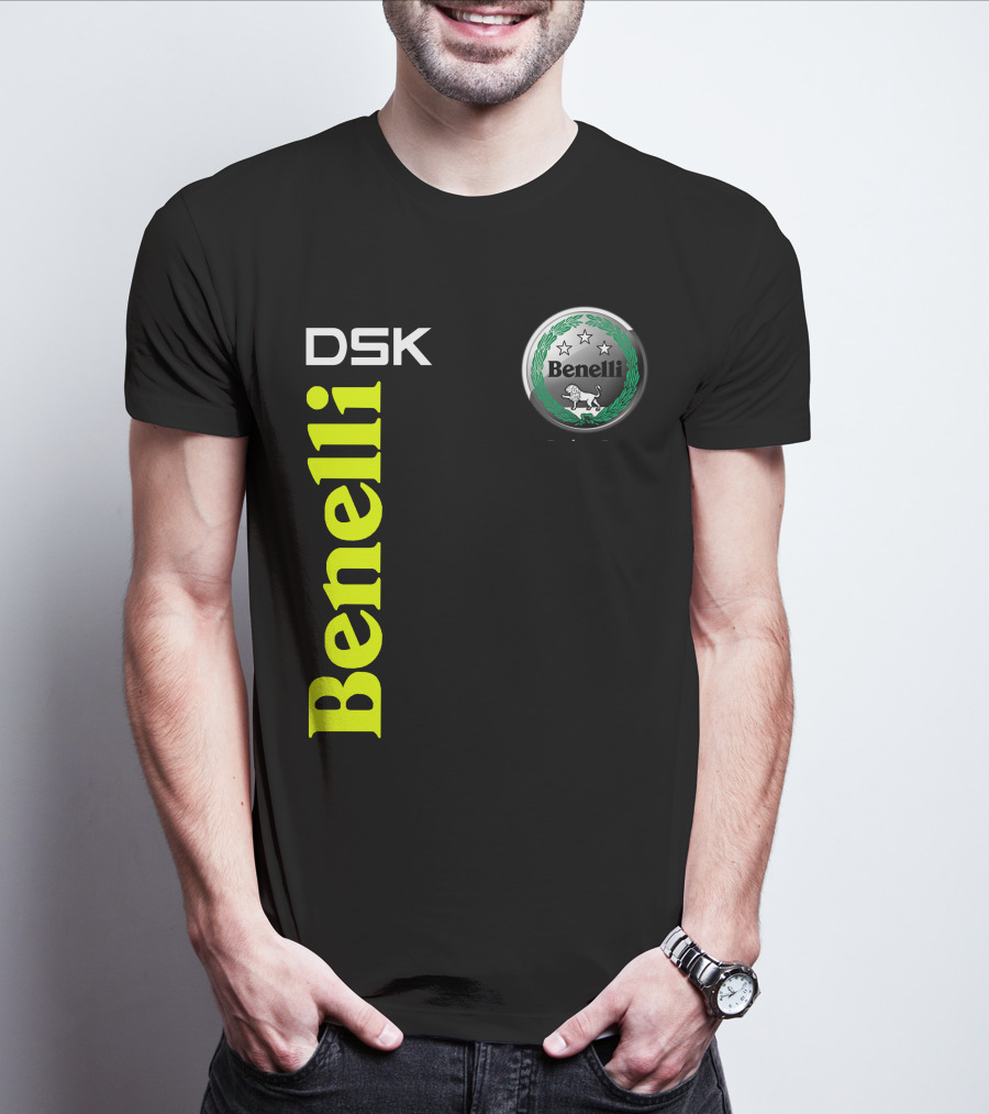 Benelli Dsk Logo With Emblem And Stars T-Shirt