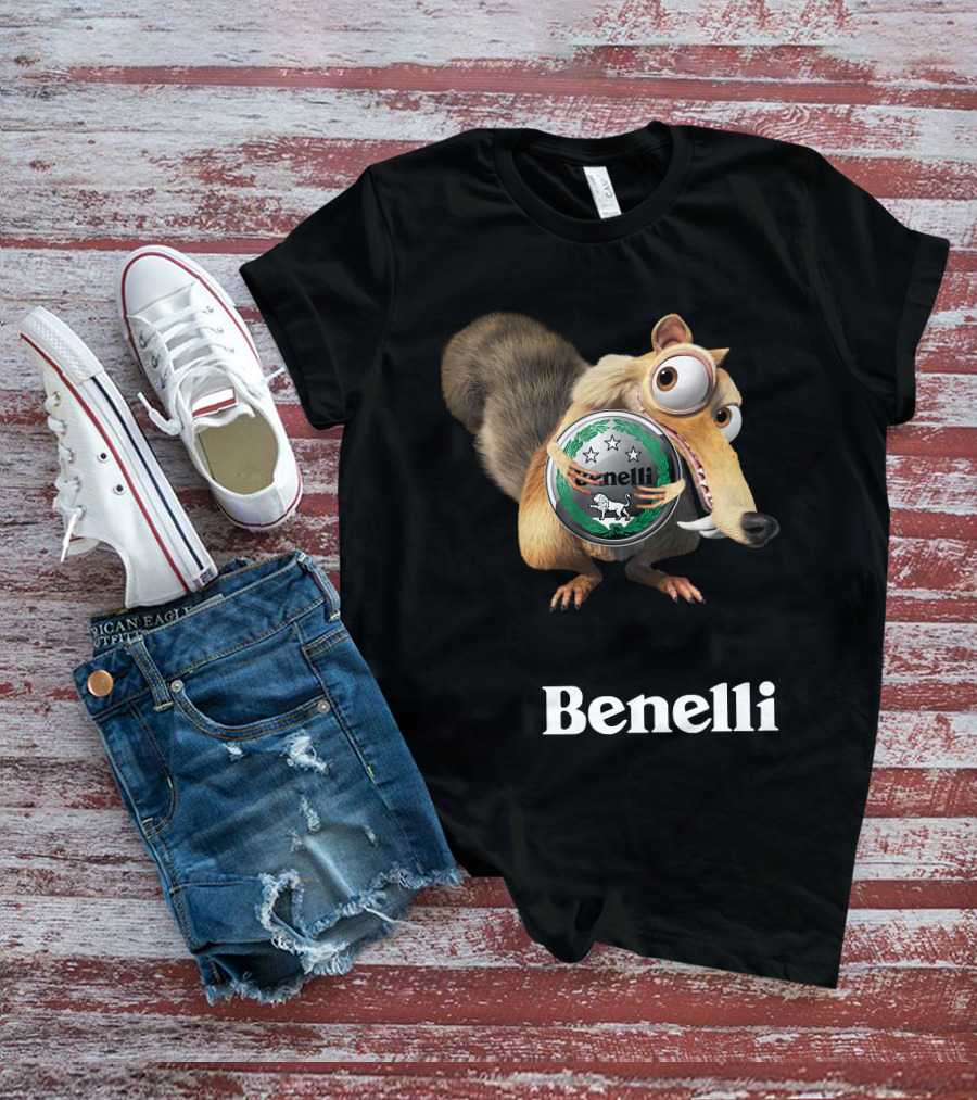 Benelli Ice Age Squirrel Hugging T-Shirt