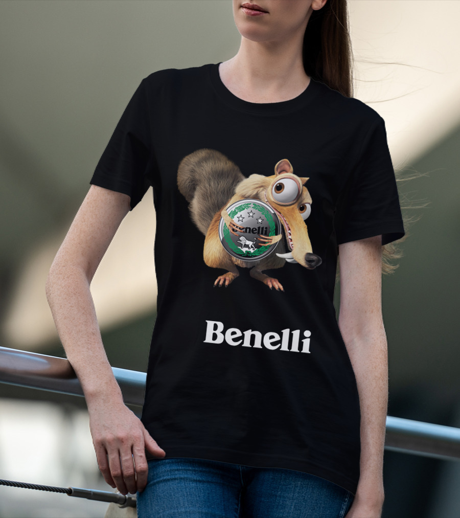 Benelli Ice Age Squirrel Hugging T-Shirt