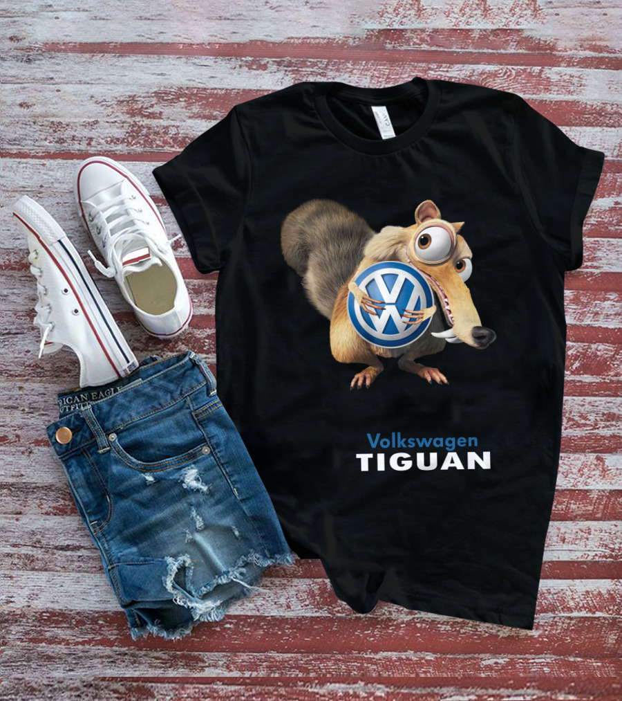 Volkswagen Tiguan Scrat Holding Vw Symbol T-Shirt
