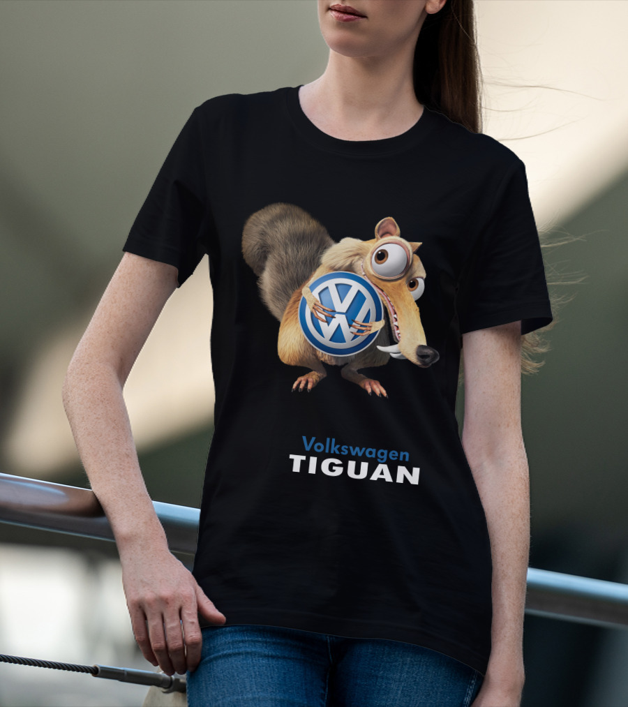 Volkswagen Tiguan Scrat Holding Vw Symbol T-Shirt