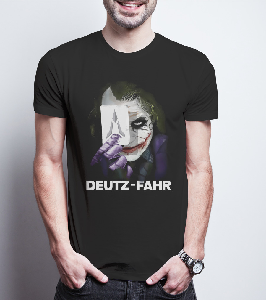 Deutz-Fahr Joker Card Dark Knight Style T-Shirt