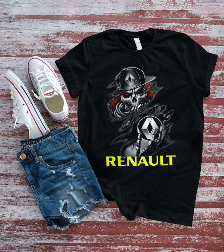 Renault Skull Logo Urban Streetwear T-Shirt