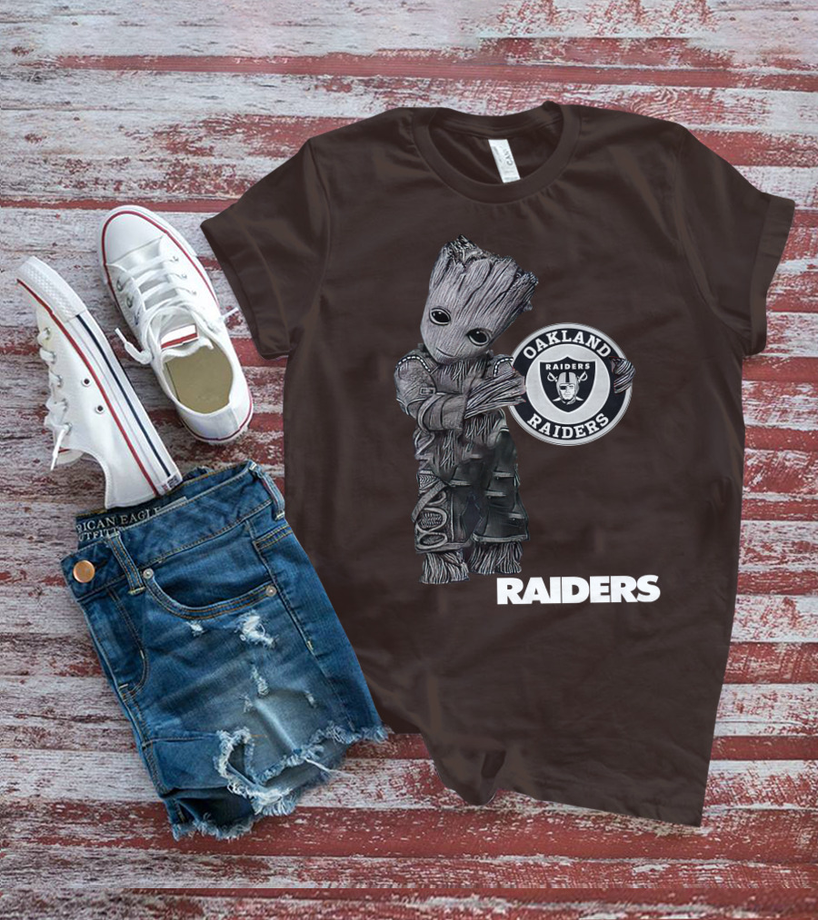 Oakland Raiders Groot Holding T-Shirt