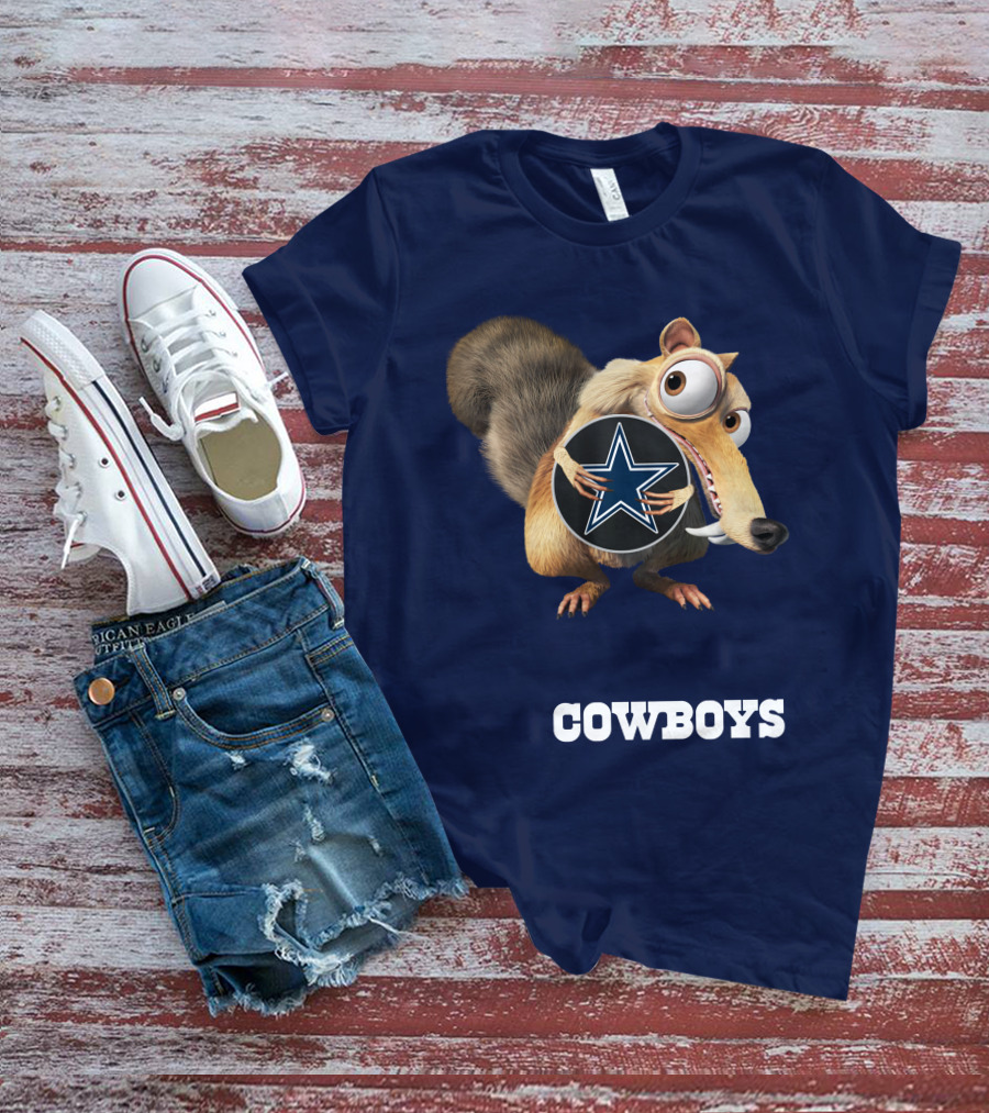 Cowboys Scrat Holding Star T-Shirt