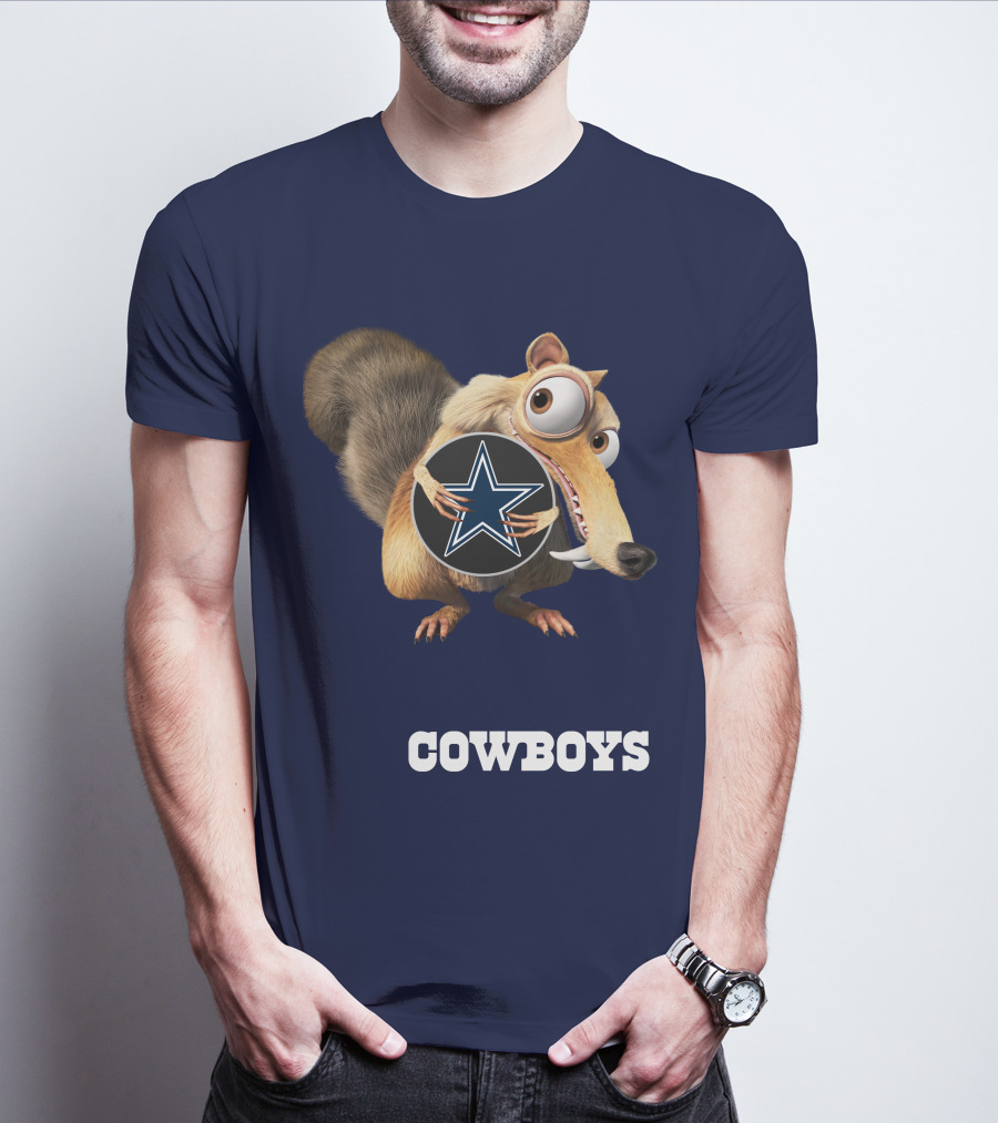 Cowboys Scrat Holding Star T-Shirt
