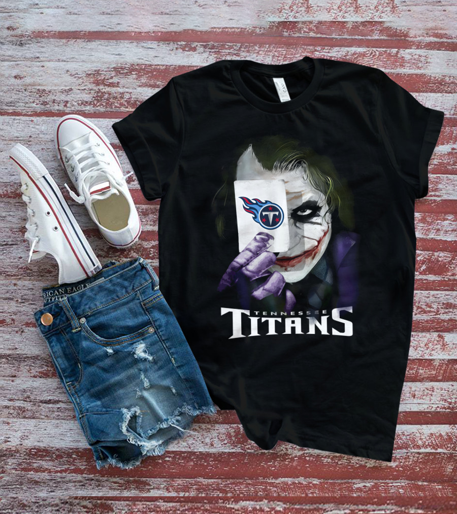 Tennessee Titans Joker Playing Card T-Shirt