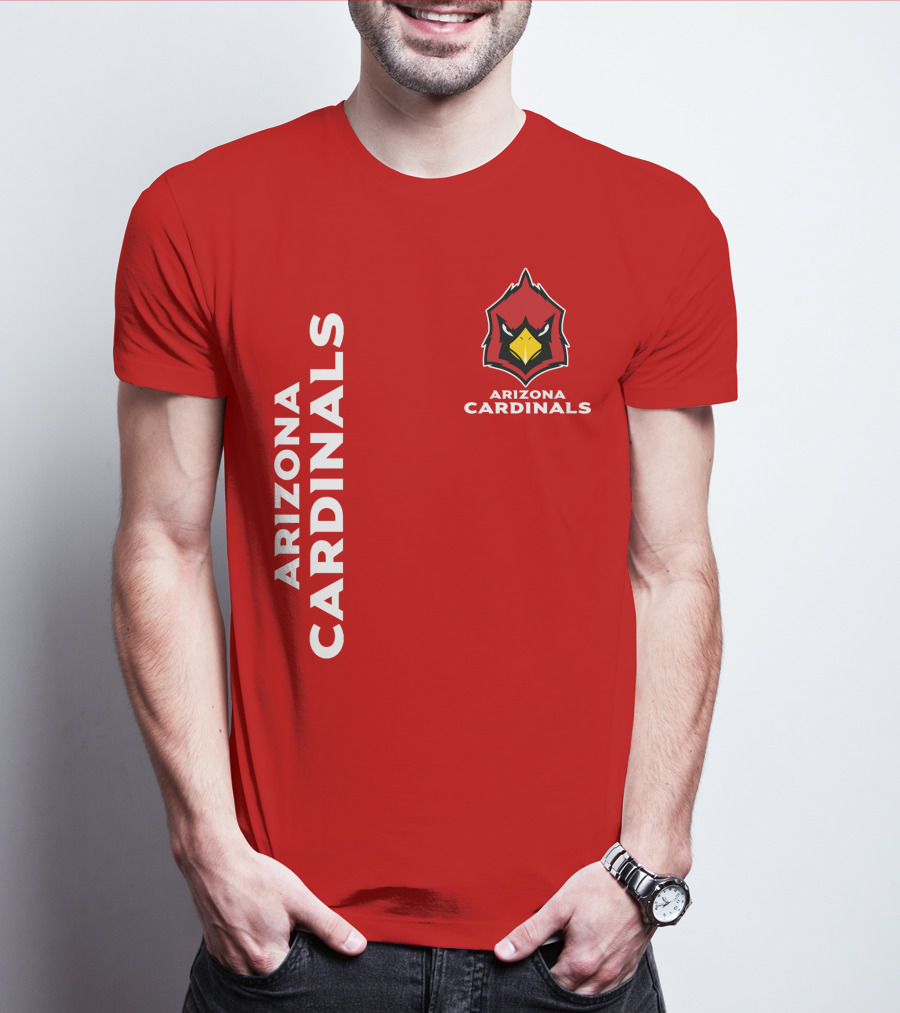 Arizona Cardinals Nfl Team Red Bold T-Shirt