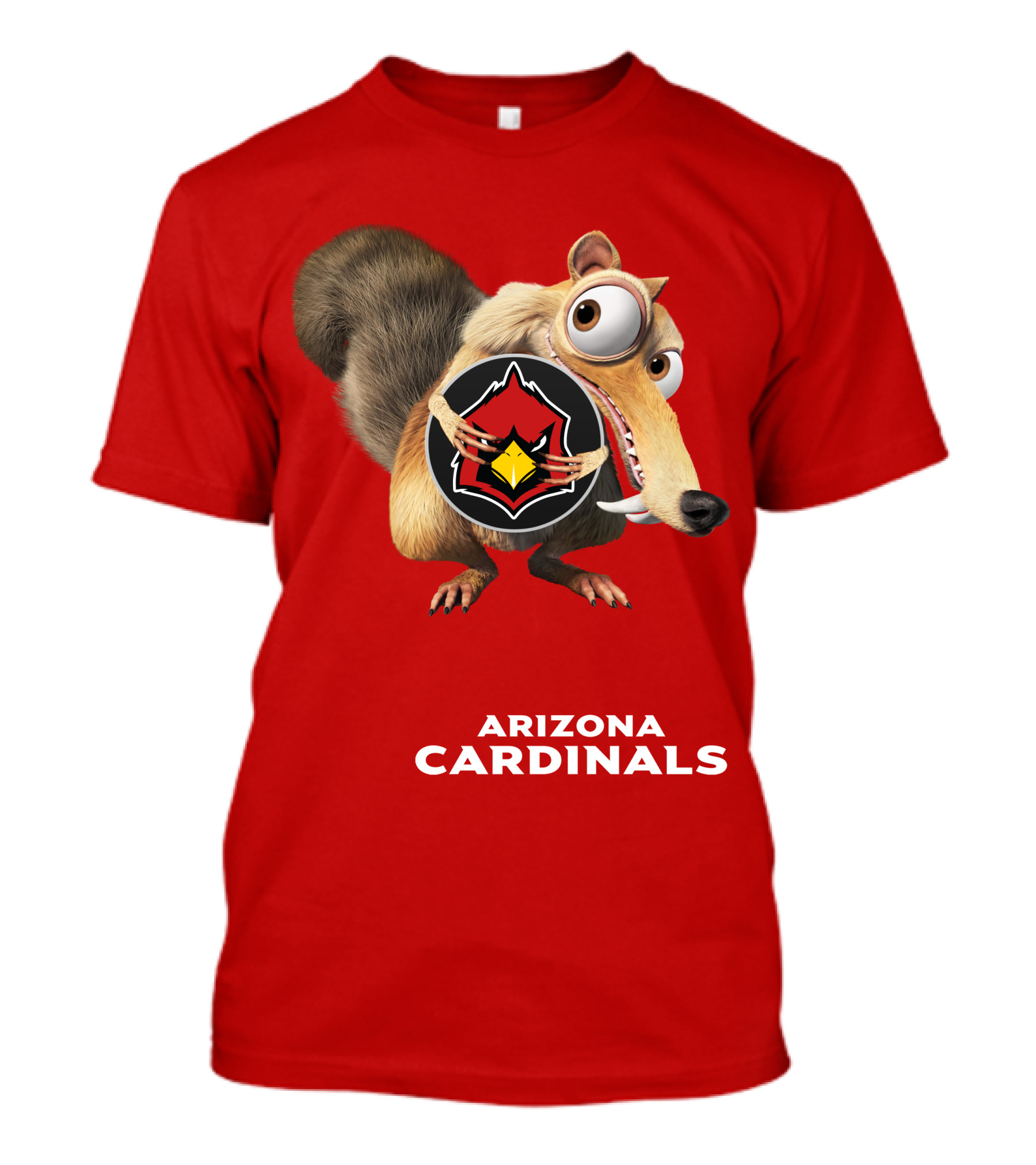 Arizona Cardinals Scrat Ice Age Collaboration T-Shirt