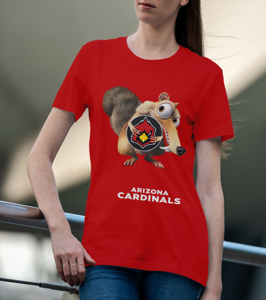 Arizona Cardinals Scrat Ice Age Collaboration T-Shirt