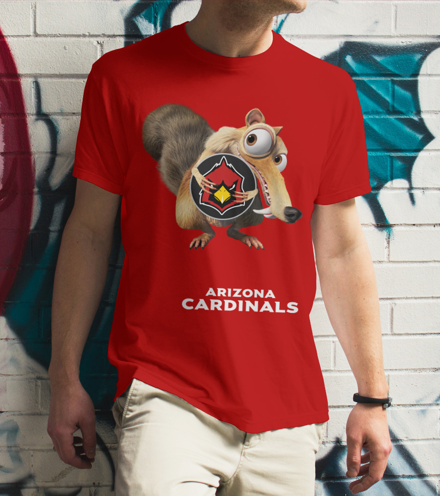 Arizona Cardinals Scrat Ice Age Collaboration T-Shirt
