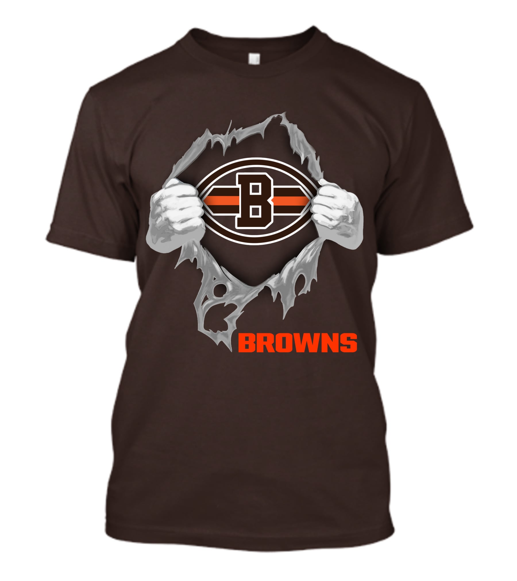 Browns 08 Football Jersey Hands Peeling Effect With B T-Shirt