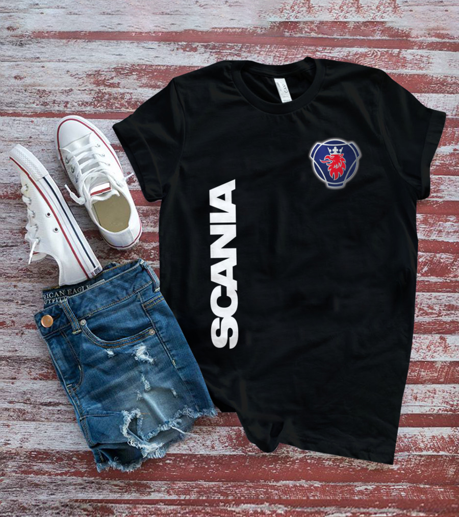 Scania Emblem King Of The Road Lion Badge T-Shirt
