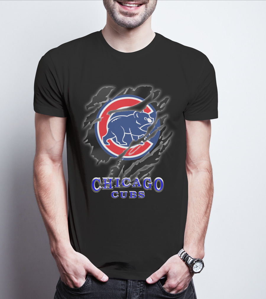 Chicago Cubs Bear Logo T-Shirt