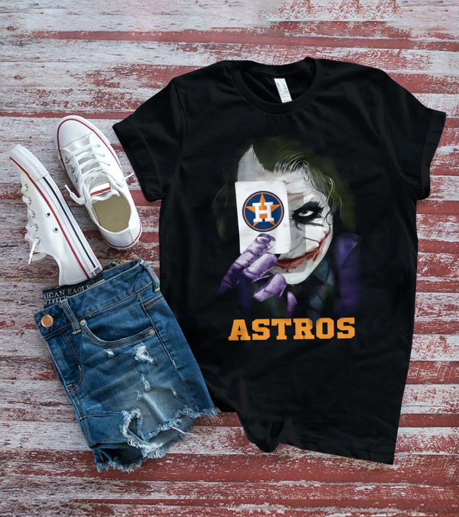 Astros Joker Houston Baseball Card T-Shirt