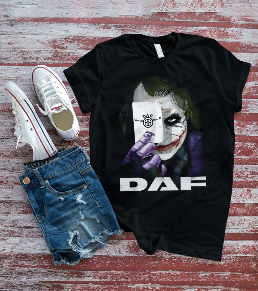 Daf Joker Card Face Iconic Style T-Shirt