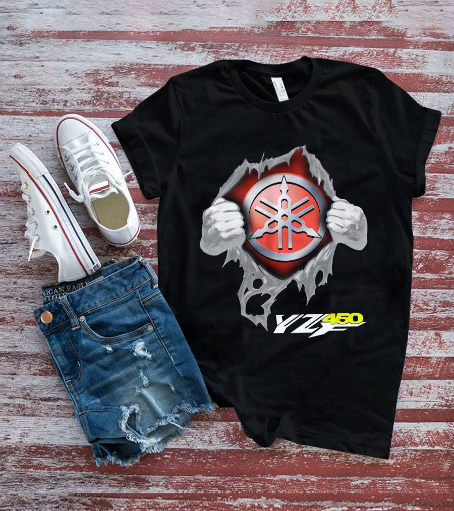 Yamaha Emblem Yz450 Dynamic Burst T-Shirt
