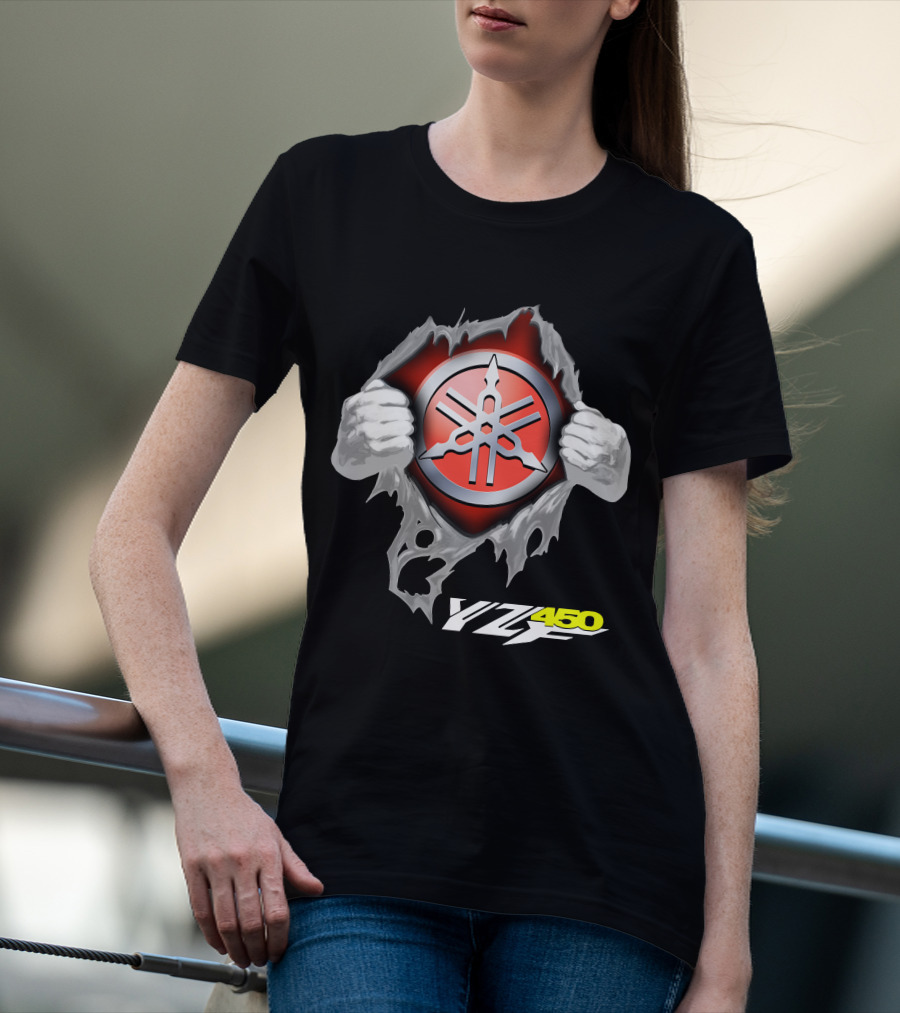 Yamaha Emblem Yz450 Dynamic Burst T-Shirt
