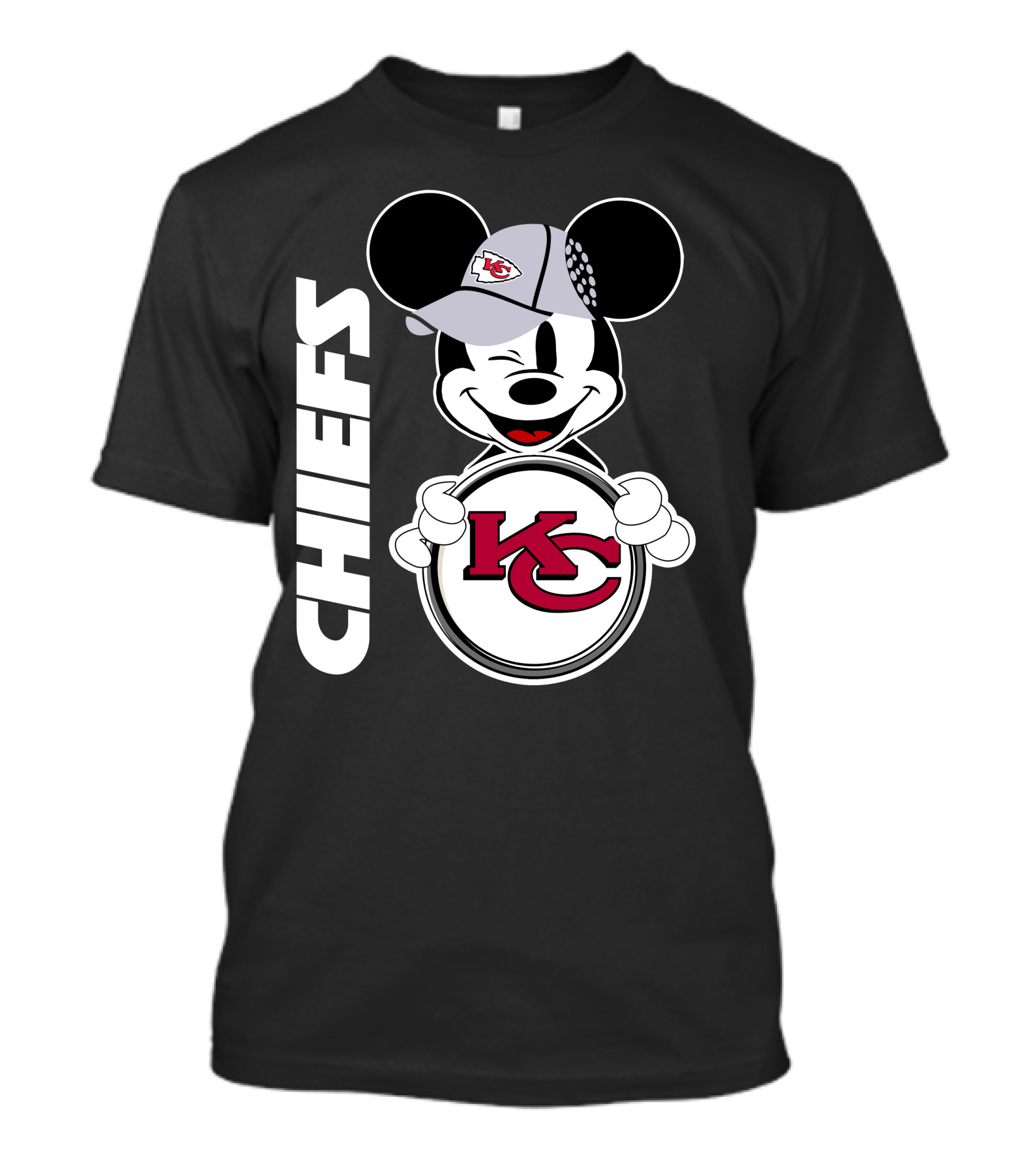 CHIEFS KC Mickey Mouse Hat T-Shirt