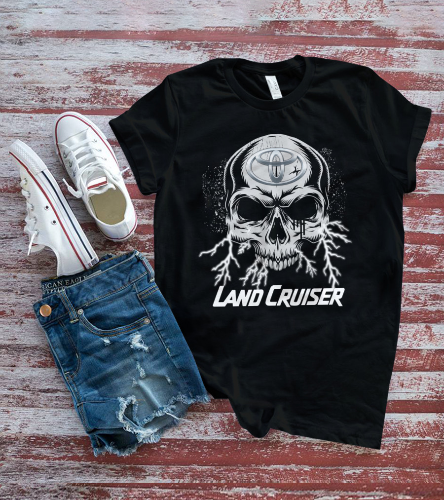 Toyota Land Cruiser Skull 23 Lightning T-Shirt