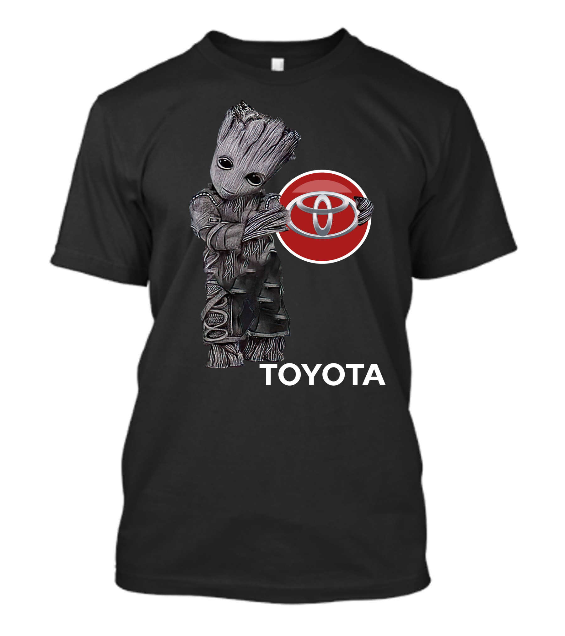 Toyota Logo With Cute Galactic Tree Character Embrace T-Shirt