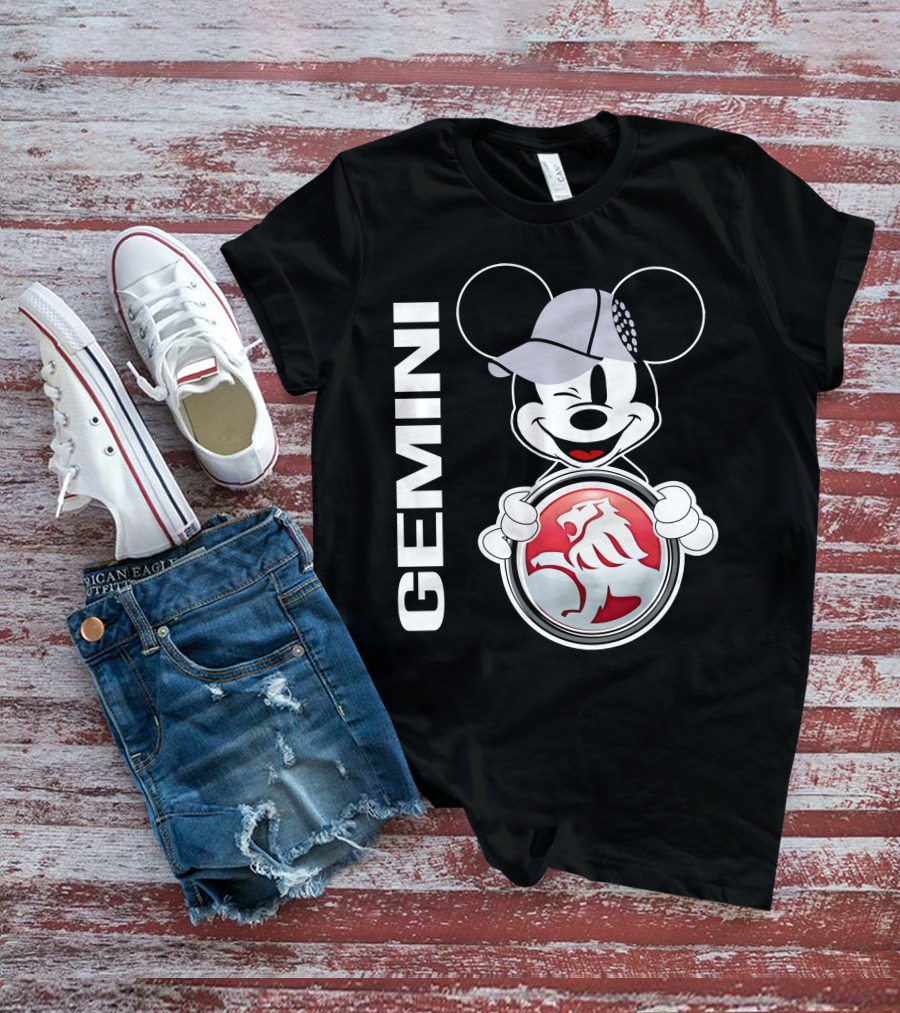 Gemini Mickey Holding Holden Lion T-Shirt
