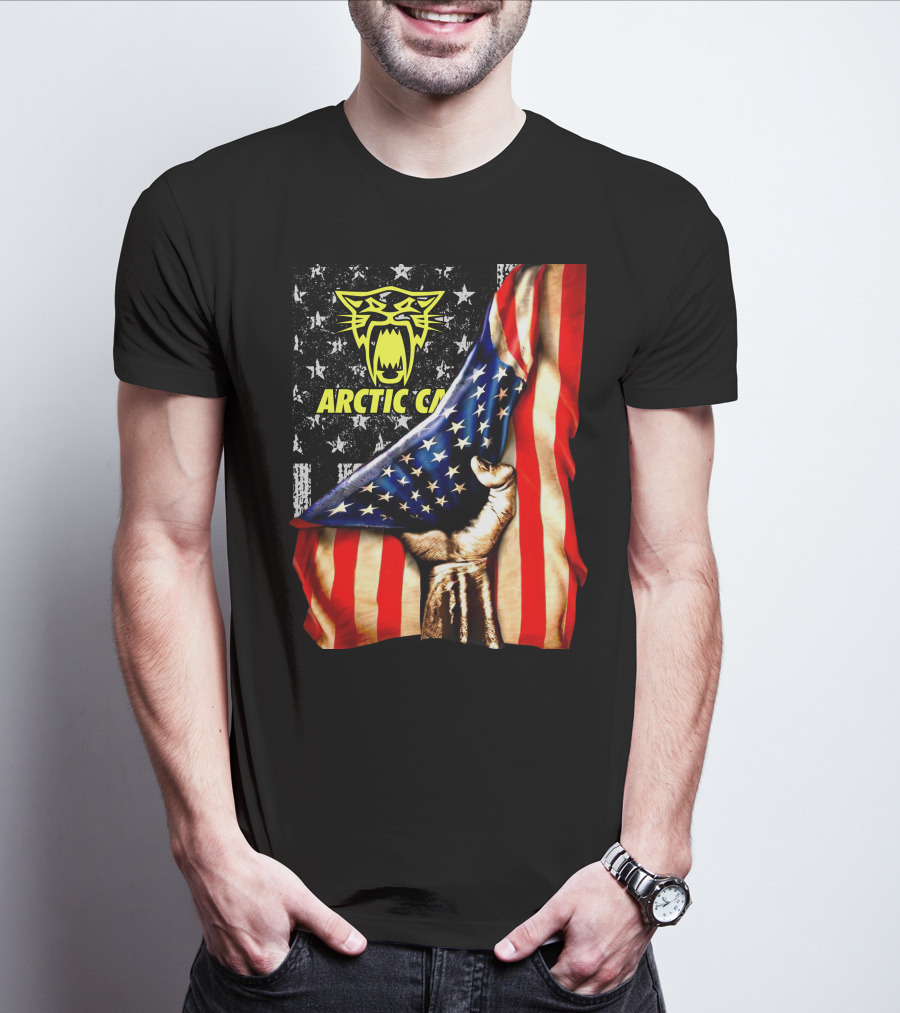 Arctic Cat American Flag Fist T-Shirt