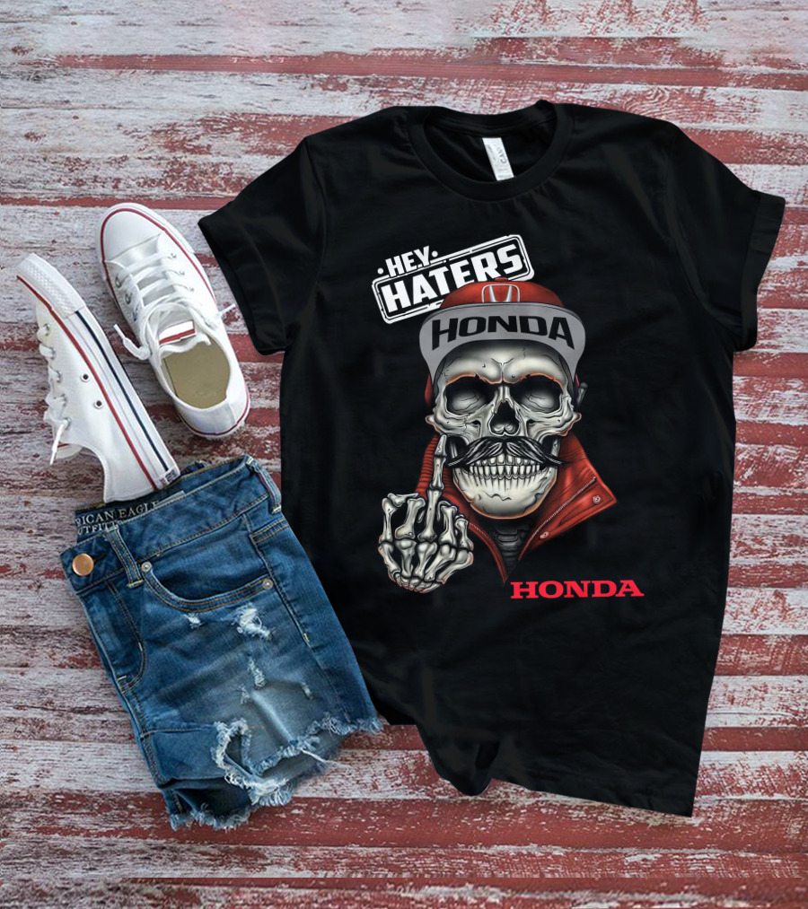 Hey Haters Honda Skull T-Shirt