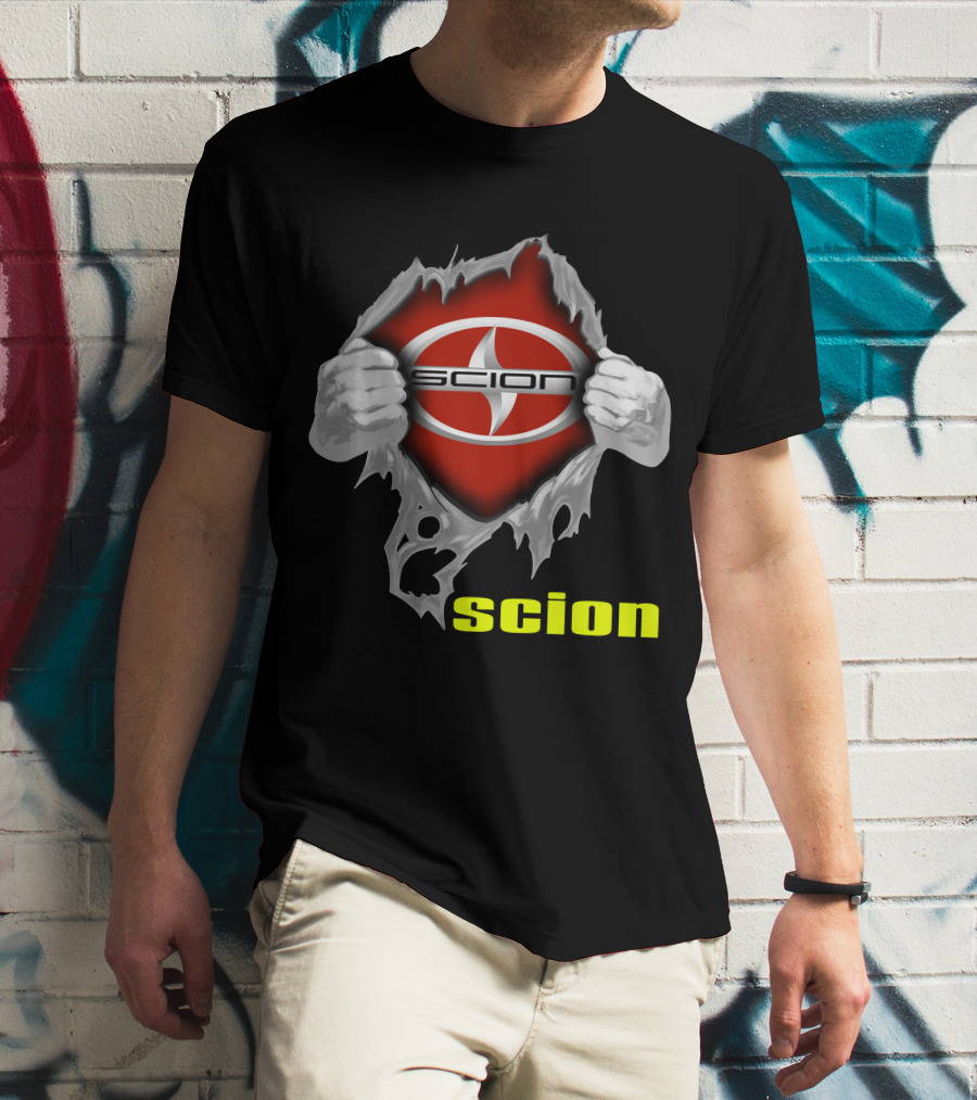 Scion Logo Ripping Through T-Shirt