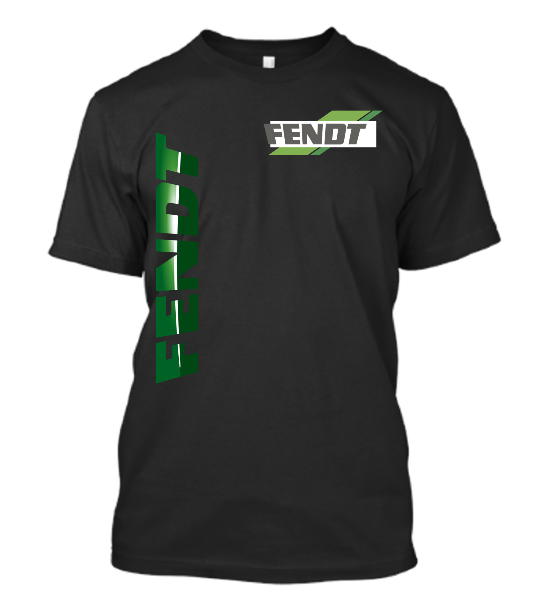 Fendt 01 Vertical And Diagonal Green T-Shirt