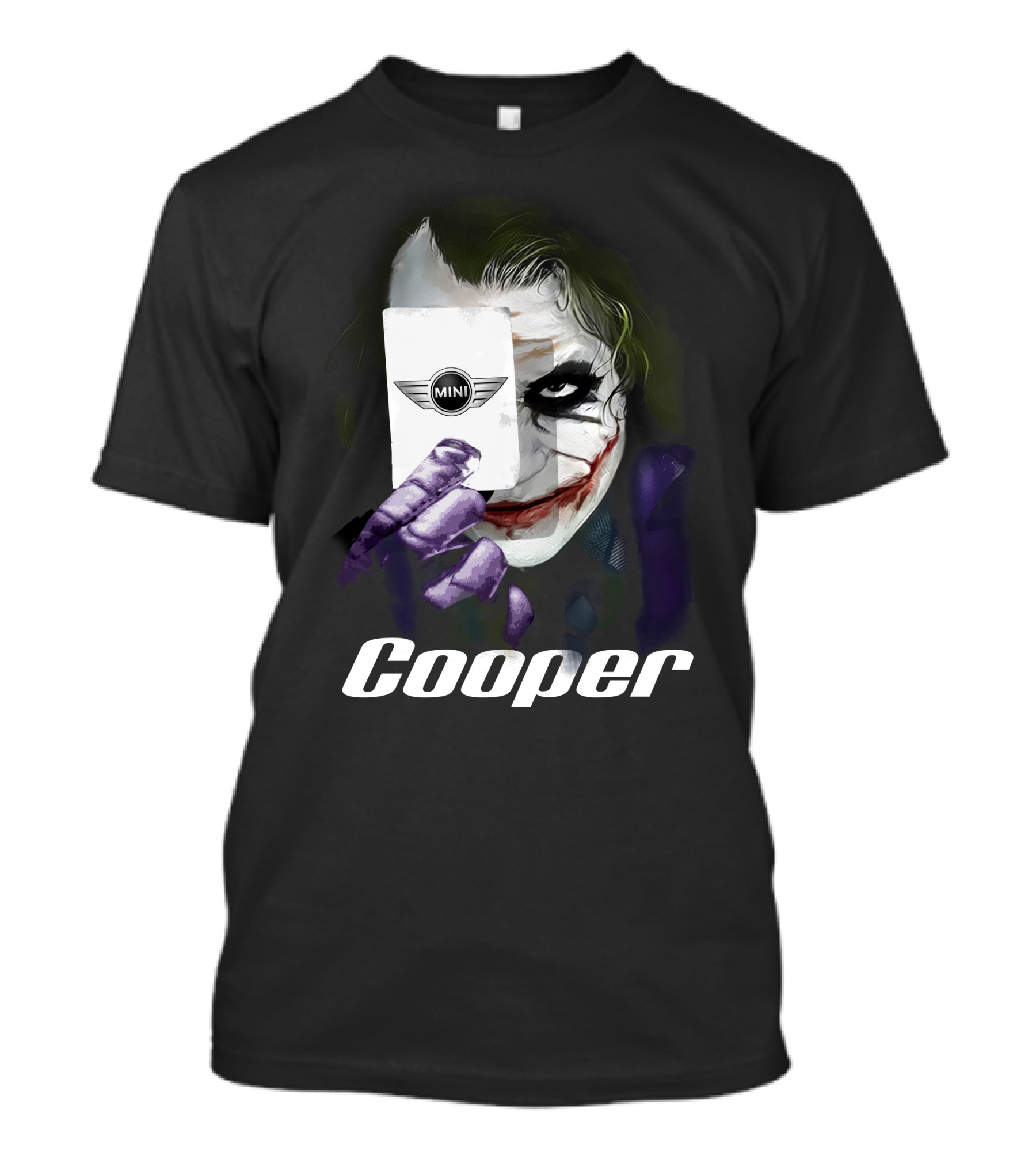 Cooper Joker Holding Mini Card T-Shirt
