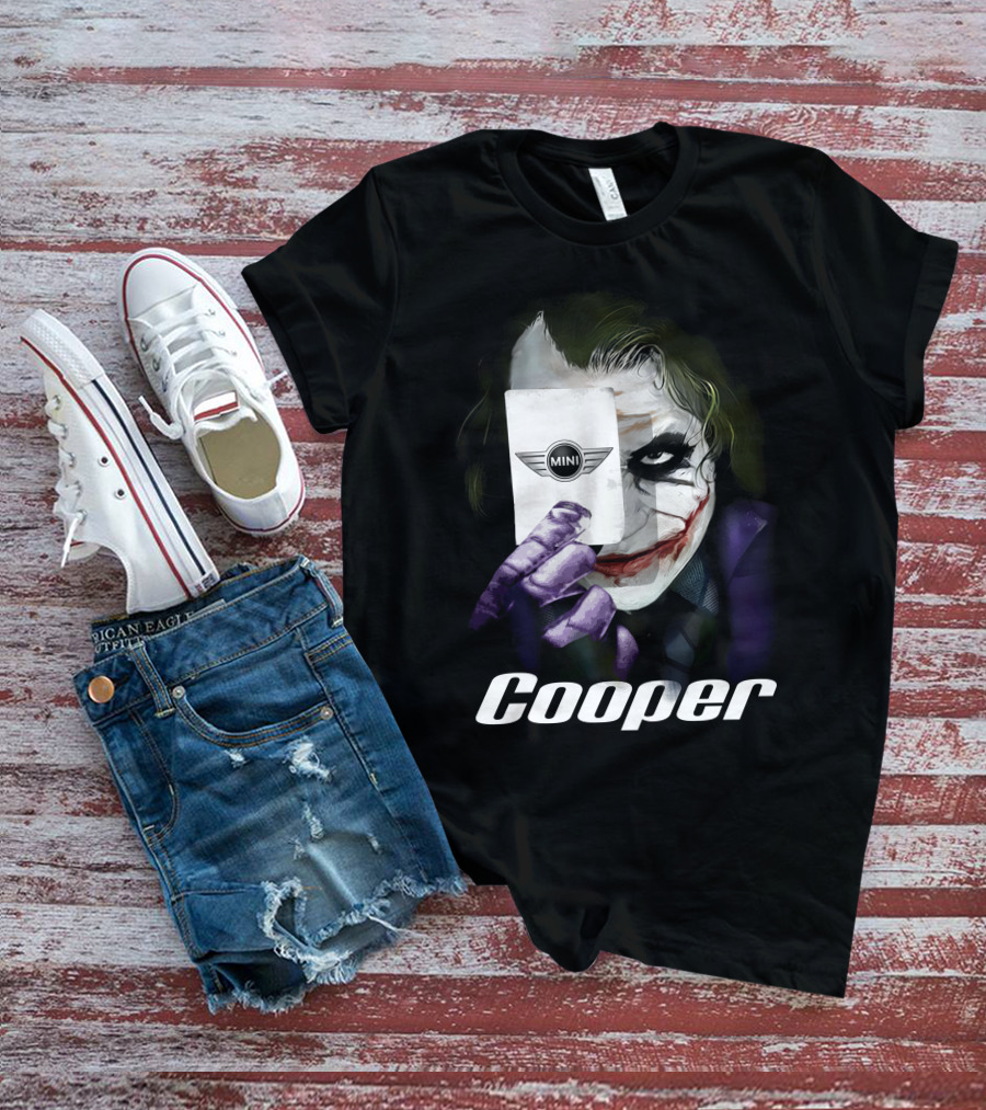 Cooper Joker Holding Mini Card T-Shirt