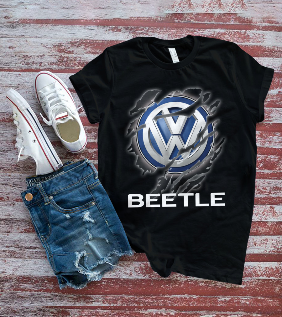 Volkswagen Beetle 04 Vintage Ripped T-Shirt