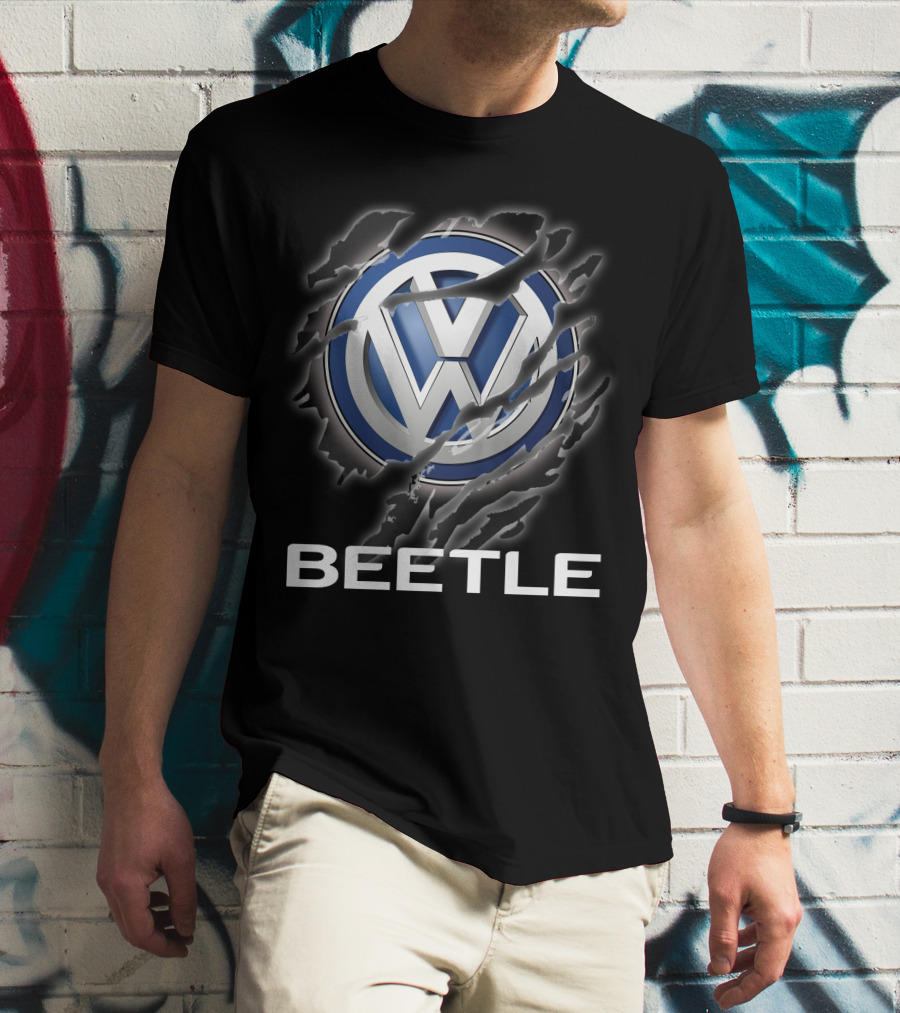 Volkswagen Beetle 04 Vintage Ripped T-Shirt