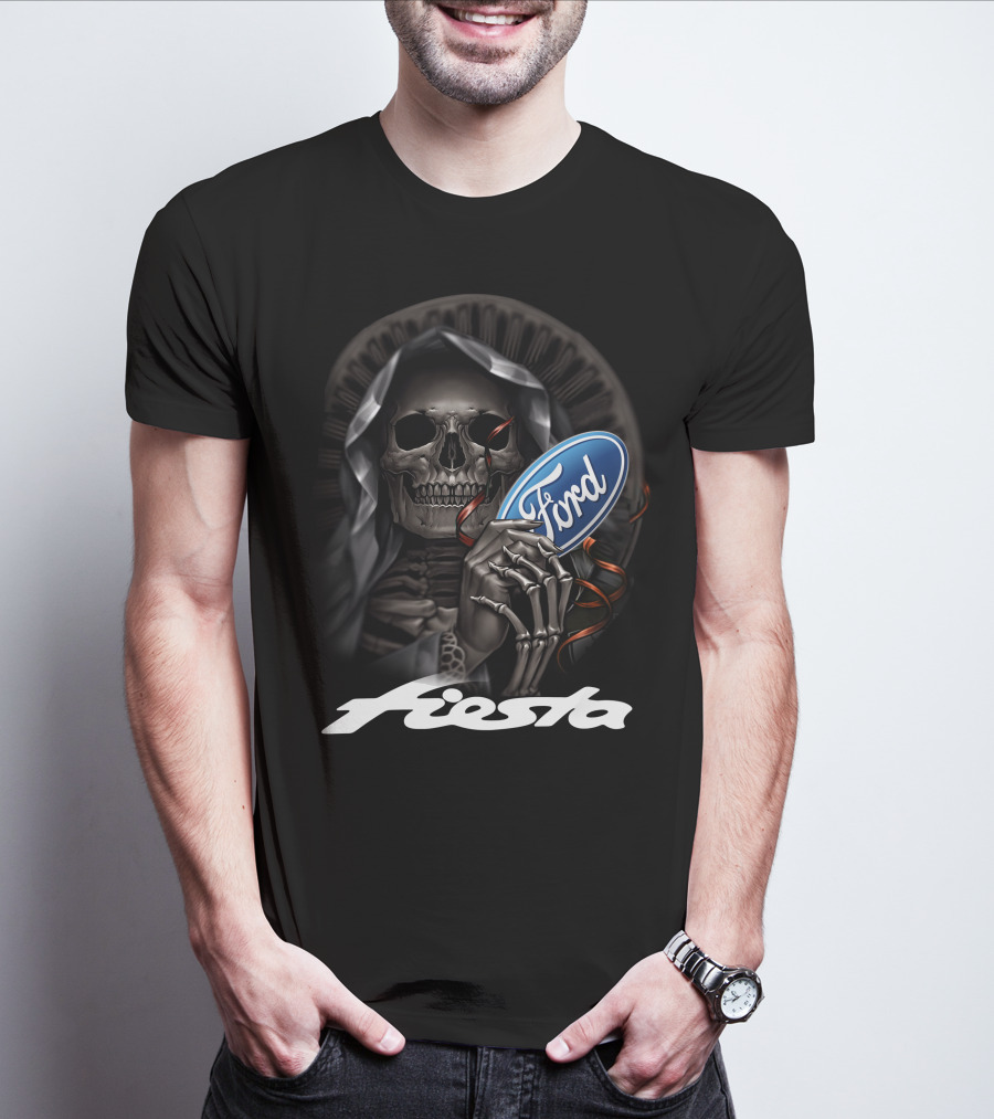 Ford Fiesta Skeleton Grim Reaper T-Shirt