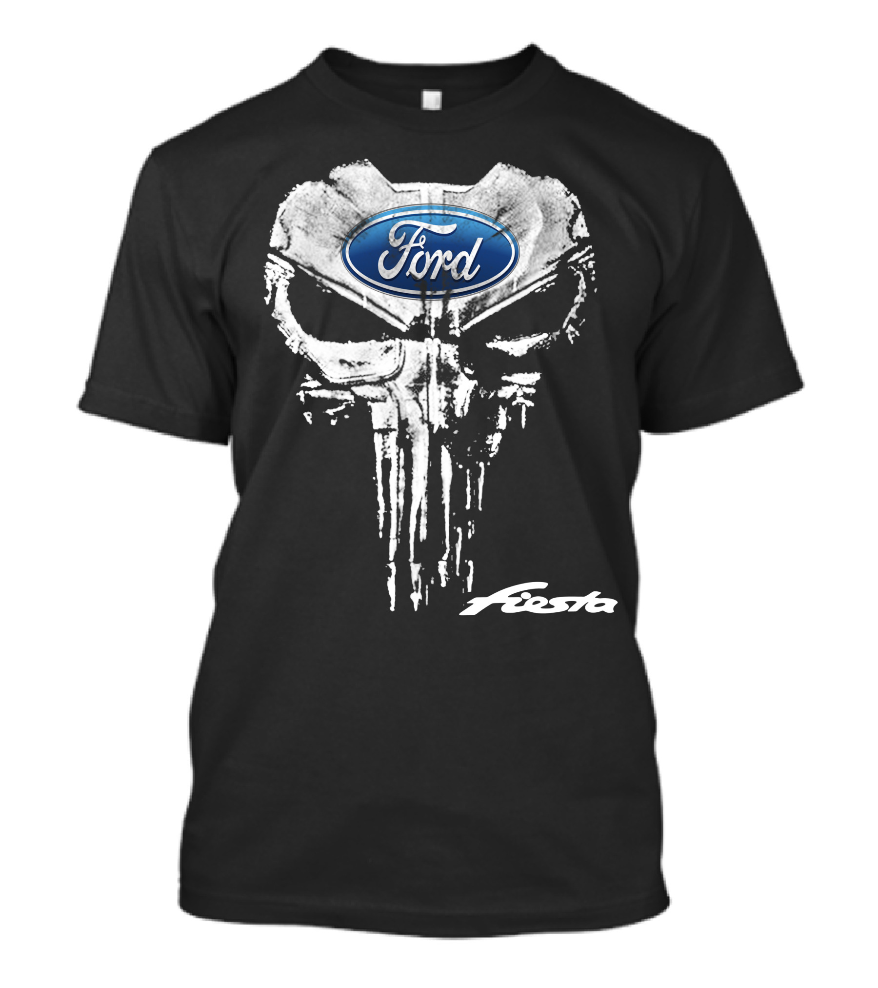 Ford Fiesta Skull Logo Artwork T-Shirt