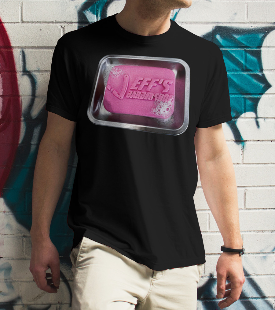 Jeff's Barbershop Soap In Tray T-Shirt